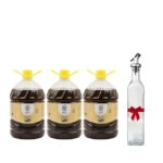 Wood Pressed Black Sesame Cooking Extract 15L(5L x 3) | Naturally Cholesterol Free | Cold Pressed Gingelly Extract | Rich Aroma & Traditional Kacchi Ghani Kolhu Chekku Process | Free 1 Glass Bottle