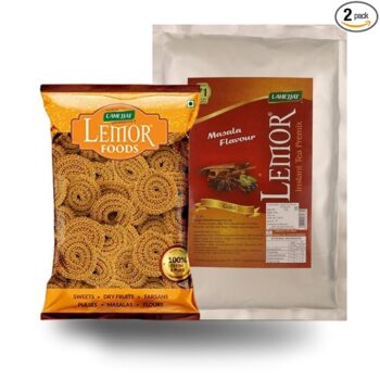 Lemor Bhajni Chakli Namkeen Snacks 500g with Masala Instant Tea Premix-1 kg